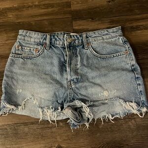 Summer cutoff denim BDG shorts. High waisted.